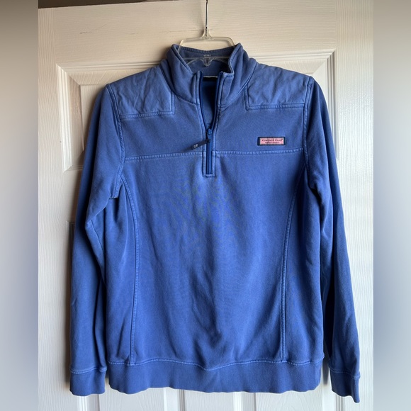 Vineyard Vines Quarter Zip Pullover periwinkle, sz Small - Picture 1 of 12